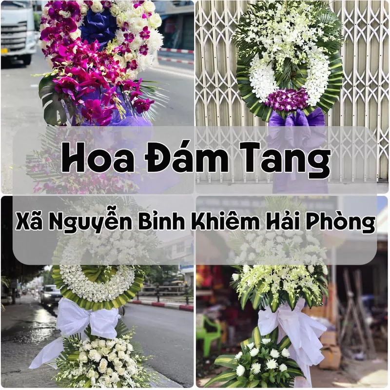Đặt Hoa Đám Tang Xã Nguyễn Bỉnh Khiêm Hải Phòng | Hoa Chia Buồn