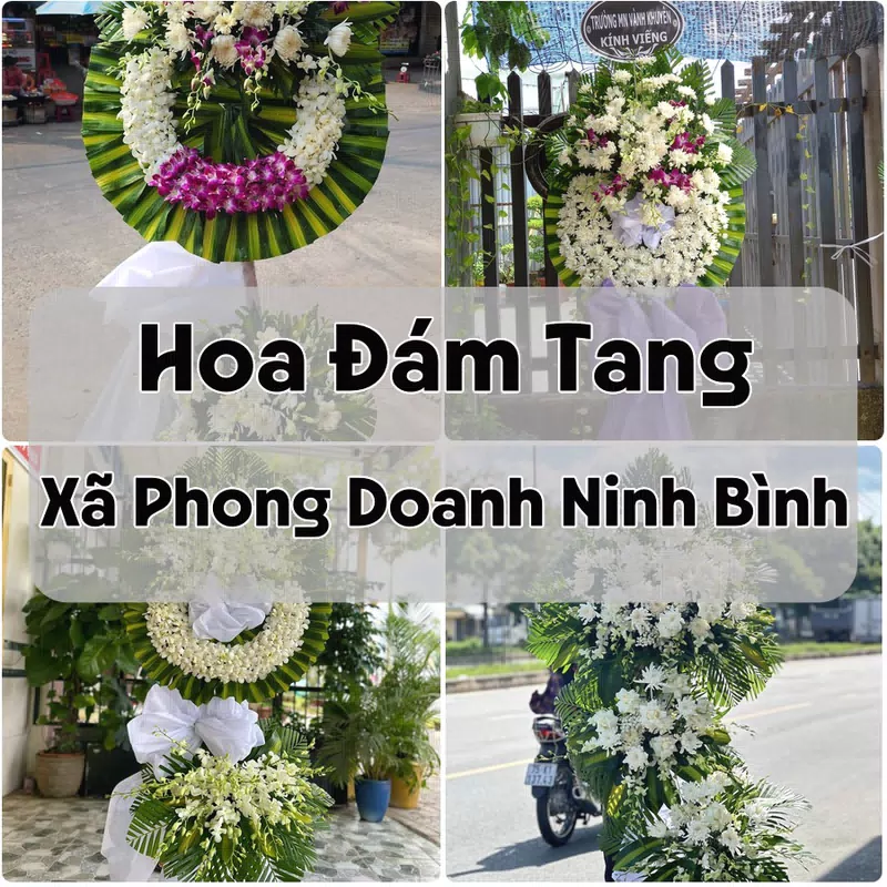 Đặt Hoa Đám Tang Xã Phong Doanh Ninh Bình | Hoa Chia Buồn
