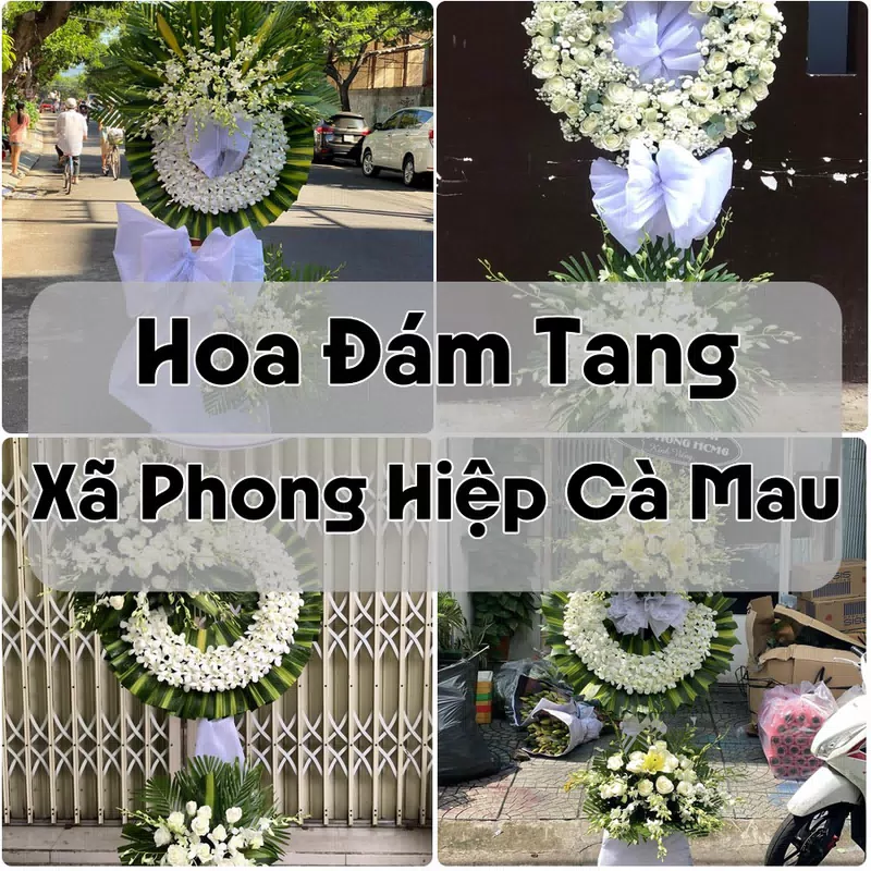 Đặt Hoa Đám Tang Xã Phong Hiệp Cà Mau | Giao Hoa Nhanh
