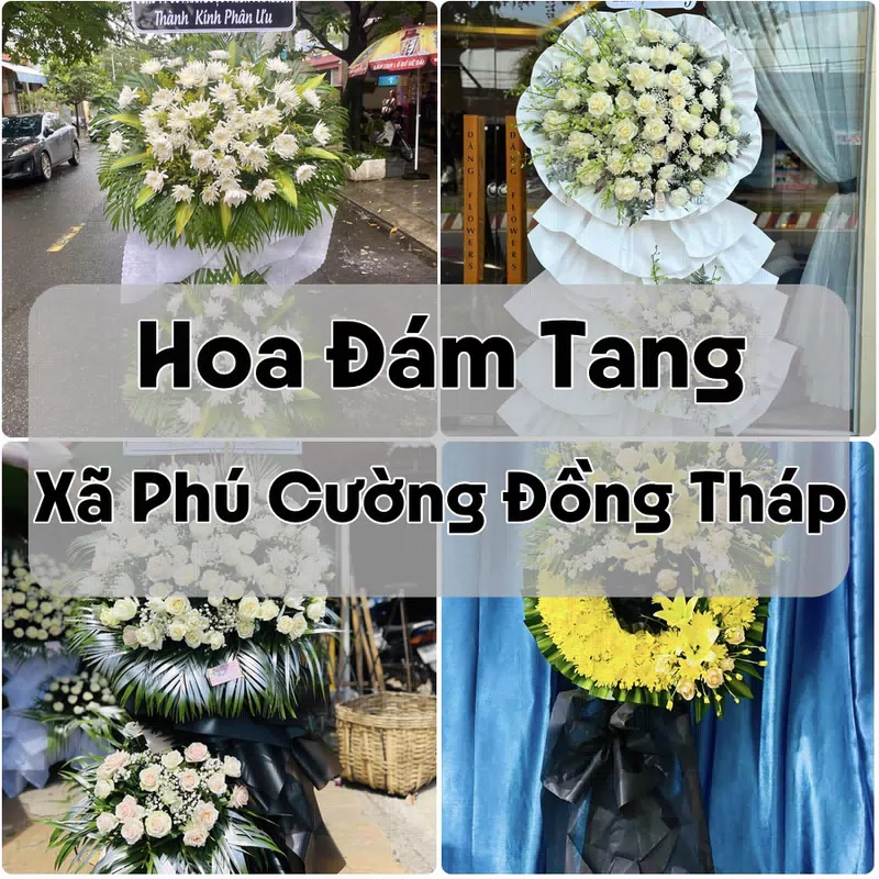 Đặt Hoa Đám Tang Xã Phú Cường Đồng Tháp | Giao Tận Nơi