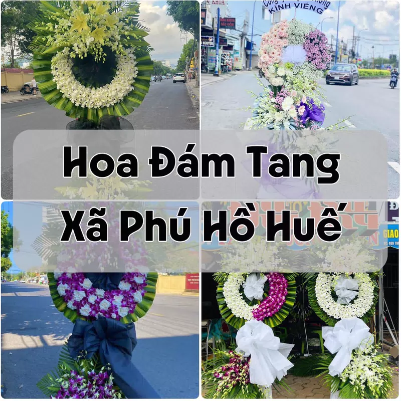 Đặt Hoa Đám Tang Xã Phú Hồ Huế | Hoa Chia Buồn