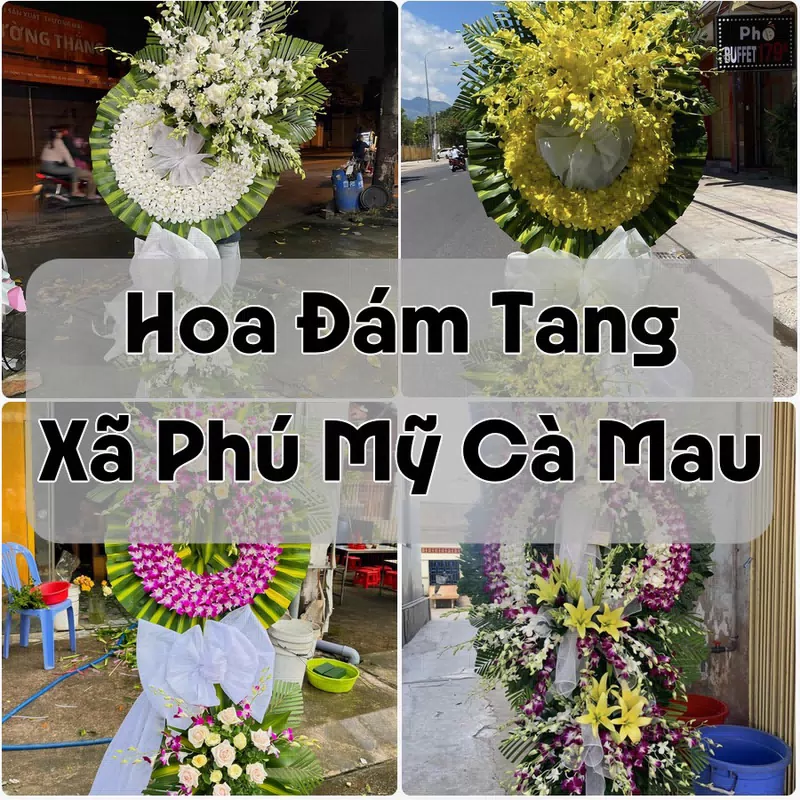 Đặt Hoa Đám Tang Xã Phú Mỹ Cà Mau | Hoa Chia Buồn