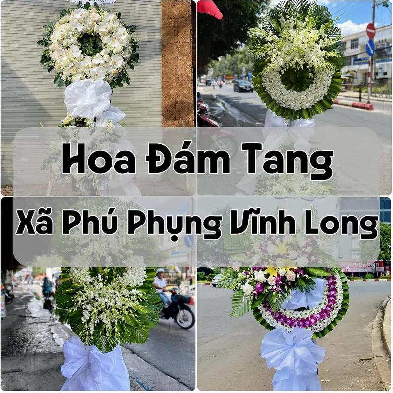 Đặt Hoa Đám Tang Xã Phú Phụng Vĩnh Long | Giao Hoa Nhanh