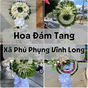 Đặt Hoa Đám Tang Xã Phú Phụng Vĩnh Long | Giao Hoa Nhanh