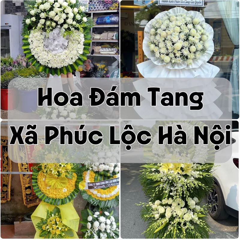 Đặt Hoa Đám Tang Xã Phúc Lộc Hà Nội | Giao Tận Nơi