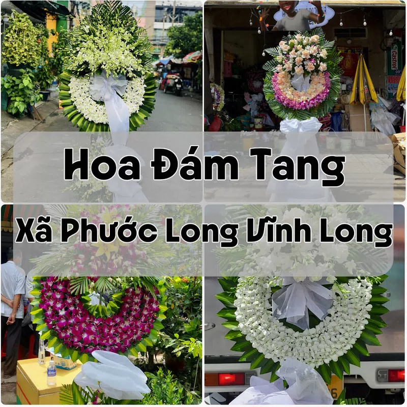 Đặt Hoa Đám Tang Xã Phước Long Vĩnh Long | Đặt Hoa Nhanh