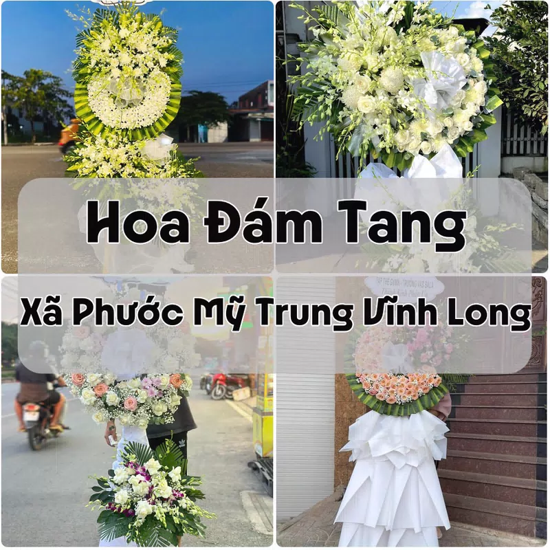 Đặt Hoa Đám Tang Xã Phước Mỹ Trung Vĩnh Long | Hoa Tang Lễ
