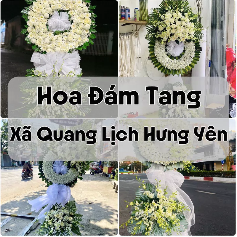 Đặt Hoa Đám Tang Xã Quang Lịch Hưng Yên | Hoa Chia Buồn