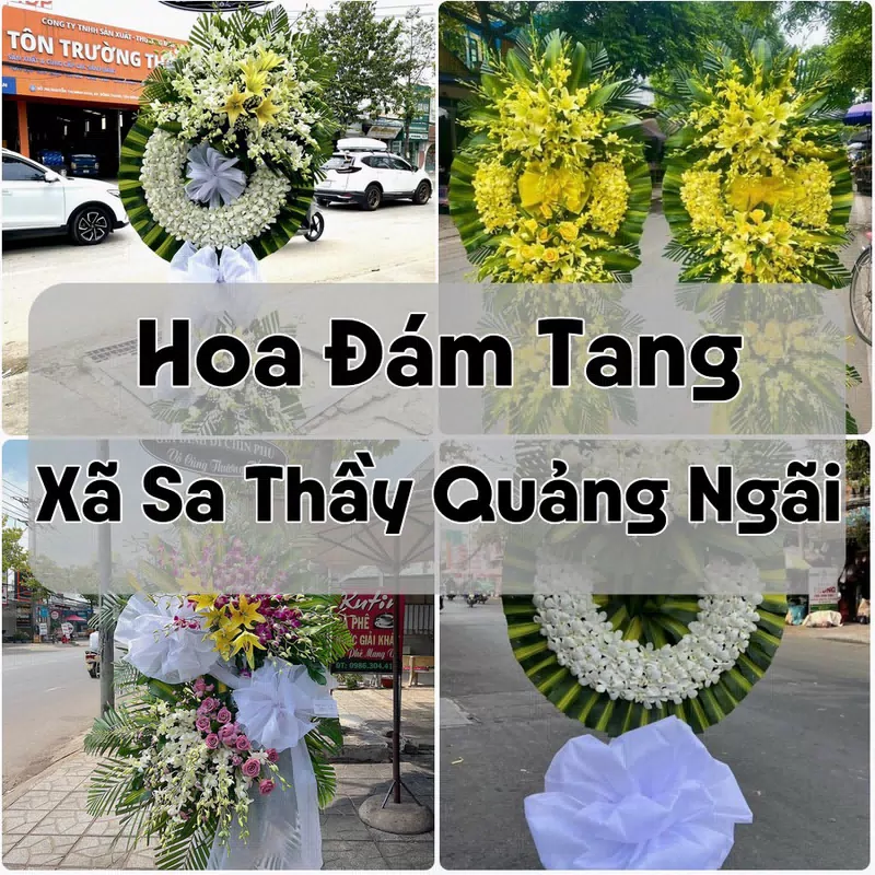 Đặt Hoa Đám Tang Xã Sa Thầy Quảng Ngãi | Hoa Chia Buồn