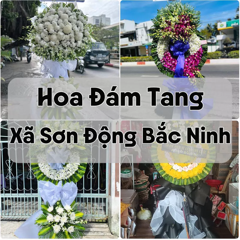 Đặt Hoa Đám Tang Xã Sơn Động Bắc Ninh | Hoa Chia Buồn