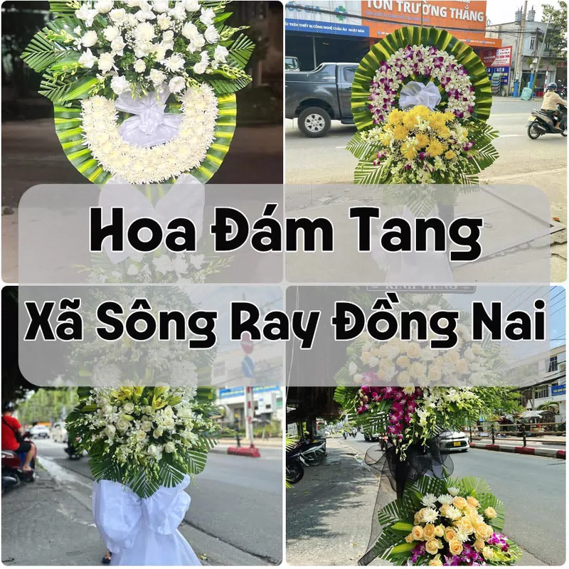 Đặt Hoa Đám Tang Xã Sông Ray Đồng Nai | Hoa Chia Buồn