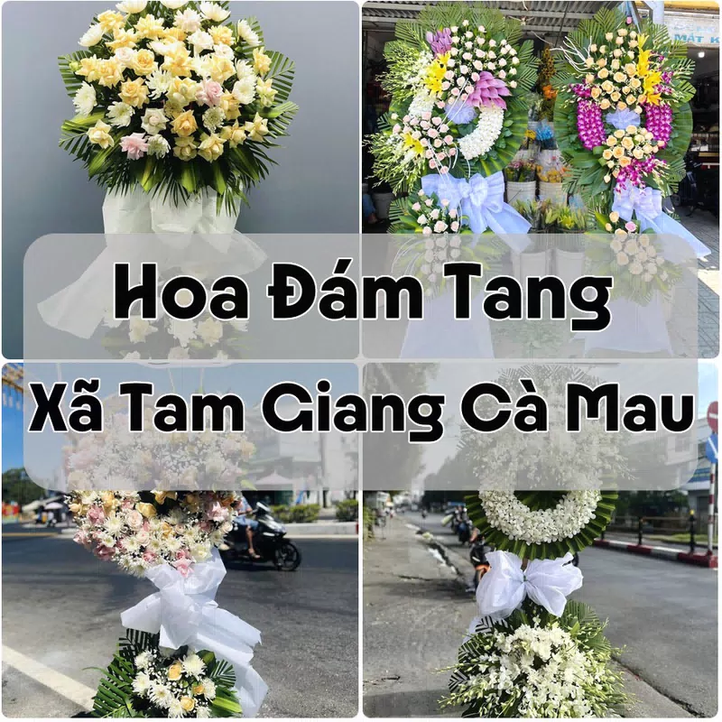 Đặt Hoa Đám Tang Xã Tam Giang Cà Mau | Hoa Chia Buồn
