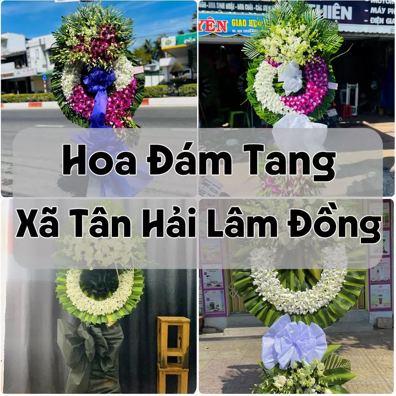 Đặt Hoa Đám Tang Xã Tân Hải Lâm Đồng | Đặt Hoa Viếng