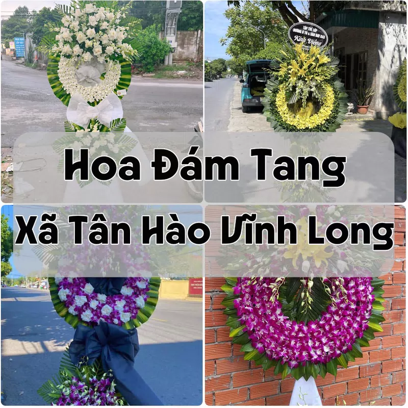 Đặt Hoa Đám Tang Xã Tân Hào Vĩnh Long | Hoa Tang Lễ