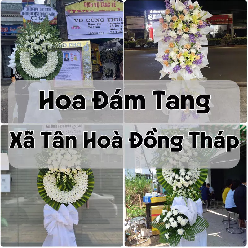 Đặt Hoa Đám Tang Xã Tân Hoà Đồng Tháp | Hoa Chia Buồn