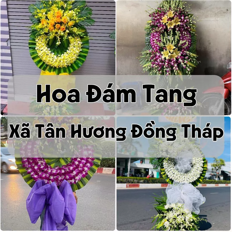Đặt Hoa Đám Tang Xã Tân Hương Đồng Tháp | Hoa Chia Buồn