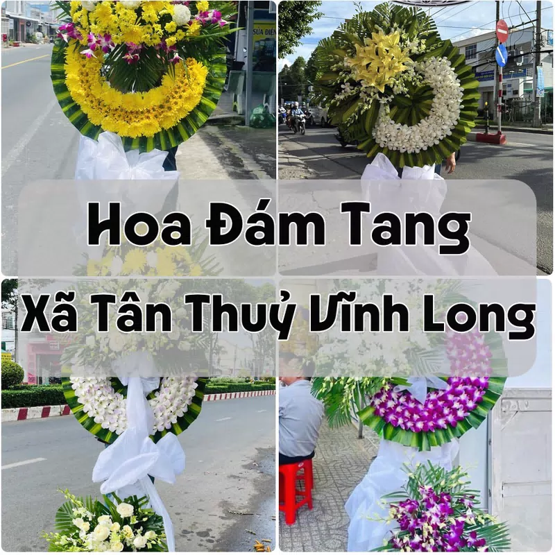 Đặt Hoa Đám Tang Xã Tân Thuỷ Vĩnh Long | Hoa Chia Buồn