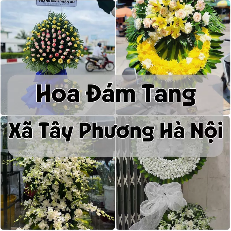 Đặt Hoa Đám Tang Xã Tây Phương Hà Nội | Đặt Hoa Viếng