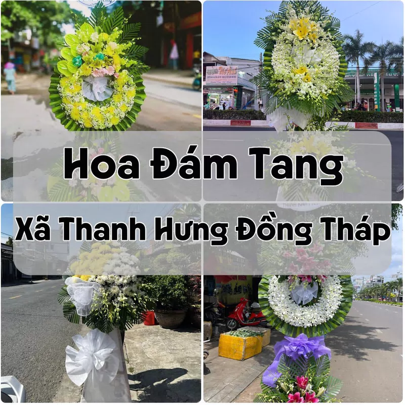 Đặt Hoa Đám Tang Xã Thanh Hưng Đồng Tháp | Giao Hoa Nhanh