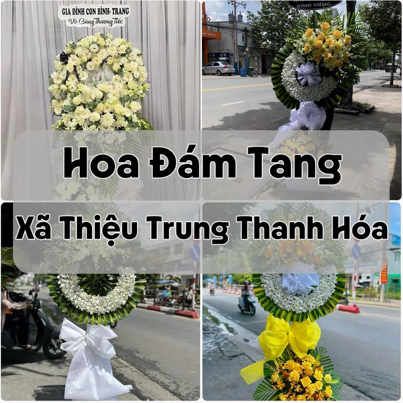 Đặt Hoa Đám Tang Xã Thiệu Trung Thanh Hóa | Hoa Chia Buồn