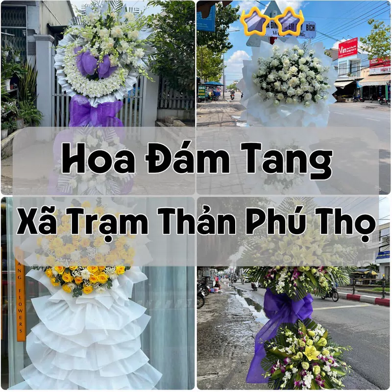 Đặt Hoa Đám Tang Xã Trạm Thản Phú Thọ | Giao Tận Nơi