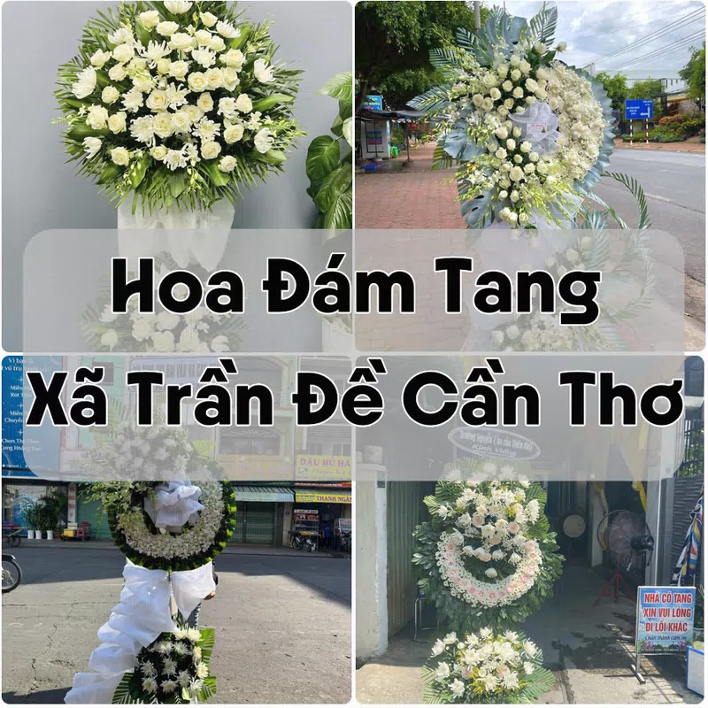 Đặt Hoa Đám Tang Xã Trần Đề Cần Thơ | Hoa Chia Buồn