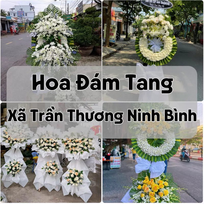 Đặt Hoa Đám Tang Xã Trần Thương Ninh Bình | Hoa Chia Buồn
