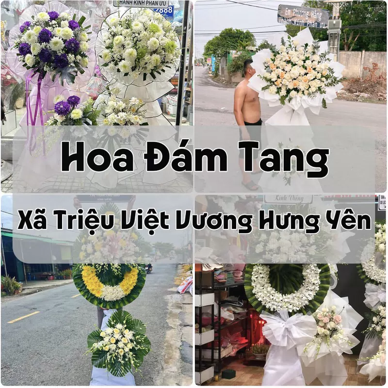 Đặt Hoa Đám Tang Xã Triệu Việt Vương Hưng Yên | Hoa Chia Buồn
