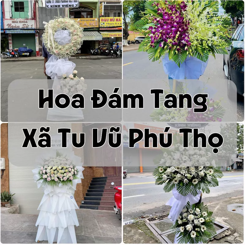 Đặt Hoa Đám Tang Xã Tu Vũ Phú Thọ | Hoa Chia Buồn