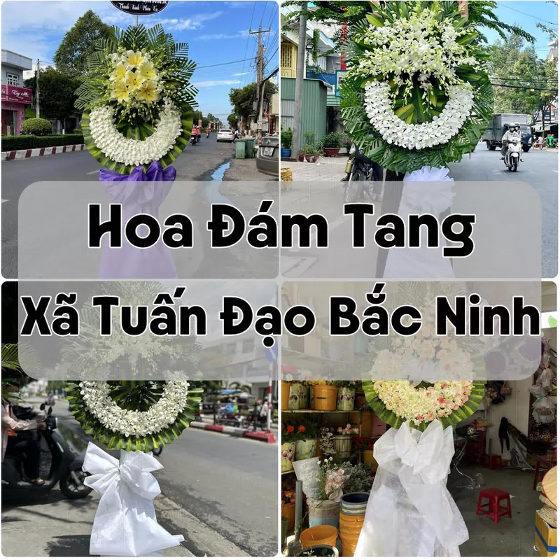 Đặt Hoa Đám Tang Xã Tuấn Đạo Bắc Ninh | Giao Hoa Nhanh