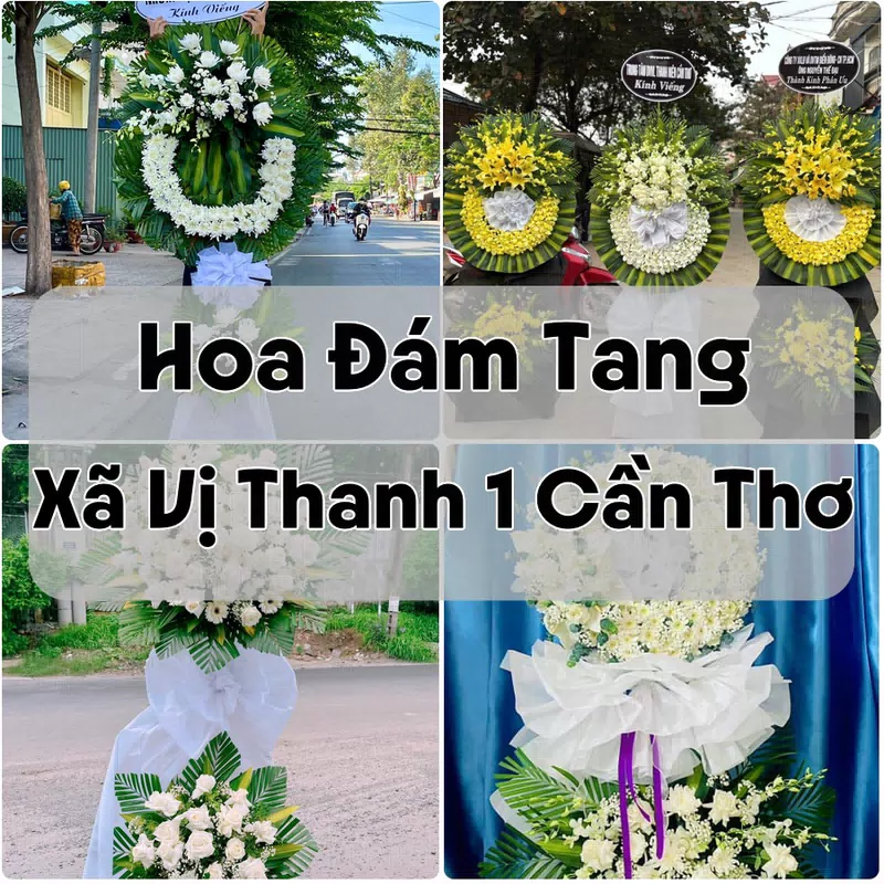 Đặt Hoa Đám Tang Xã Vị Thanh 1 Cần Thơ | Hoa Chia Buồn