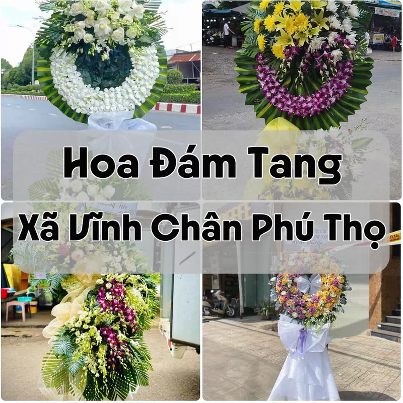 Đặt Hoa Đám Tang Xã Vĩnh Chân Phú Thọ | Hoa Tang Lễ