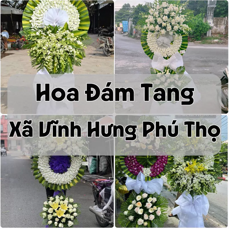 Đặt Hoa Đám Tang Xã Vĩnh Hưng Phú Thọ | Hoa Tang Lễ