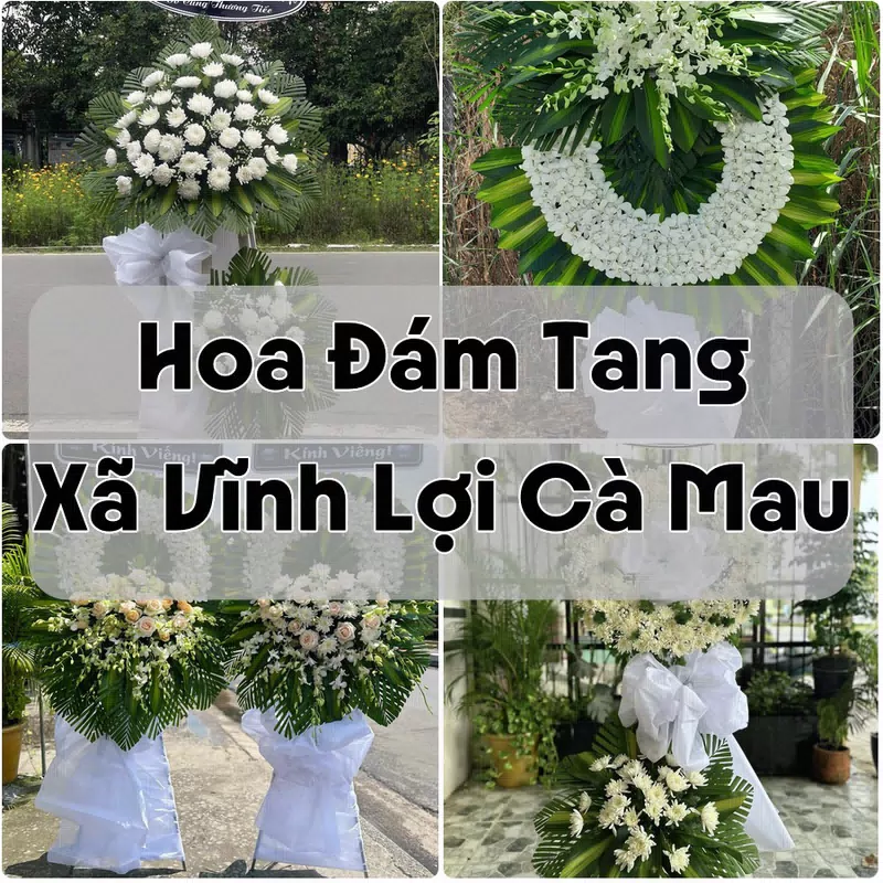 Đặt Hoa Đám Tang Xã Vĩnh Lợi Cà Mau | Giao Tận Nơi