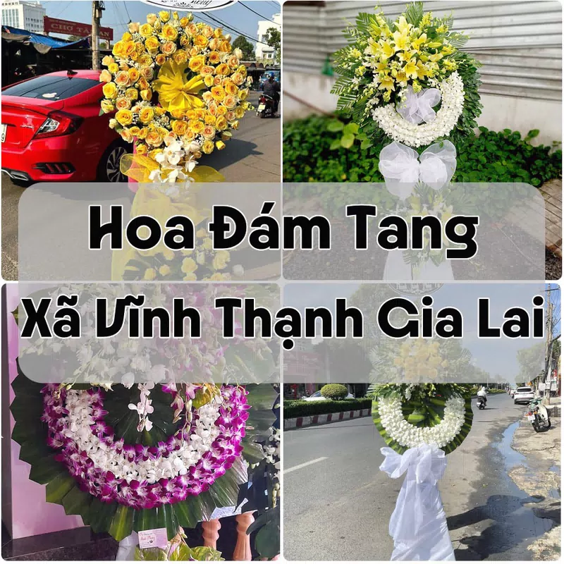Đặt Hoa Đám Tang Xã Vĩnh Thạnh Gia Lai | Đặt Hoa Viếng