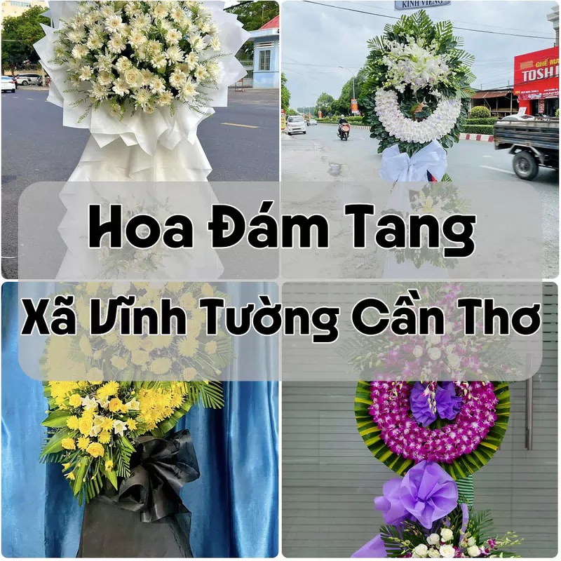Đặt Hoa Đám Tang Xã Vĩnh Tường Cần Thơ | Hoa Chia Buồn
