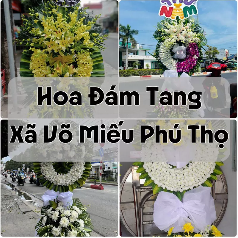Đặt Hoa Đám Tang Xã Võ Miếu Phú Thọ | Hoa Tang Lễ