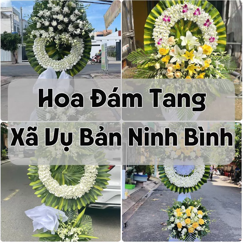Đặt Hoa Đám Tang Xã Vụ Bản Ninh Bình | Hoa Chia Buồn