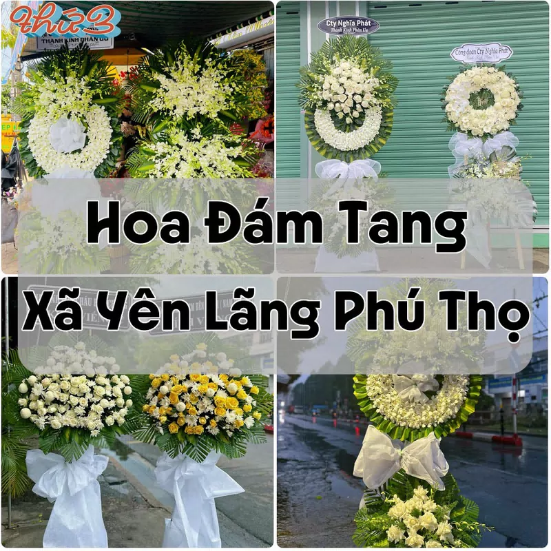 Đặt Hoa Đám Tang Xã Yên Lãng Phú Thọ | Hoa Chia Buồn