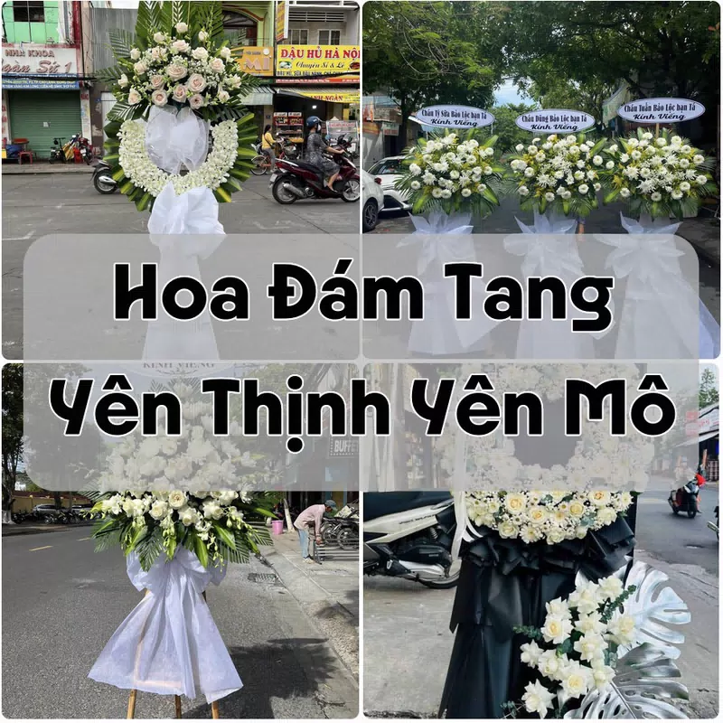 Đặt Hoa Đám Tang Yên Thịnh Yên Mô | Giao Tận Nơi