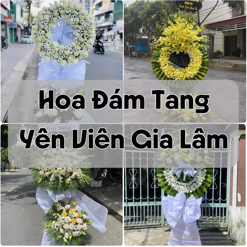 Đặt Hoa Đám Tang Yên Viên Gia Lâm | Đặt Hoa Viếng